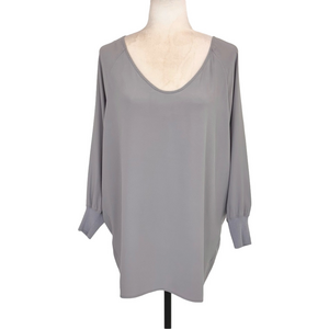Vince grey silk blouse